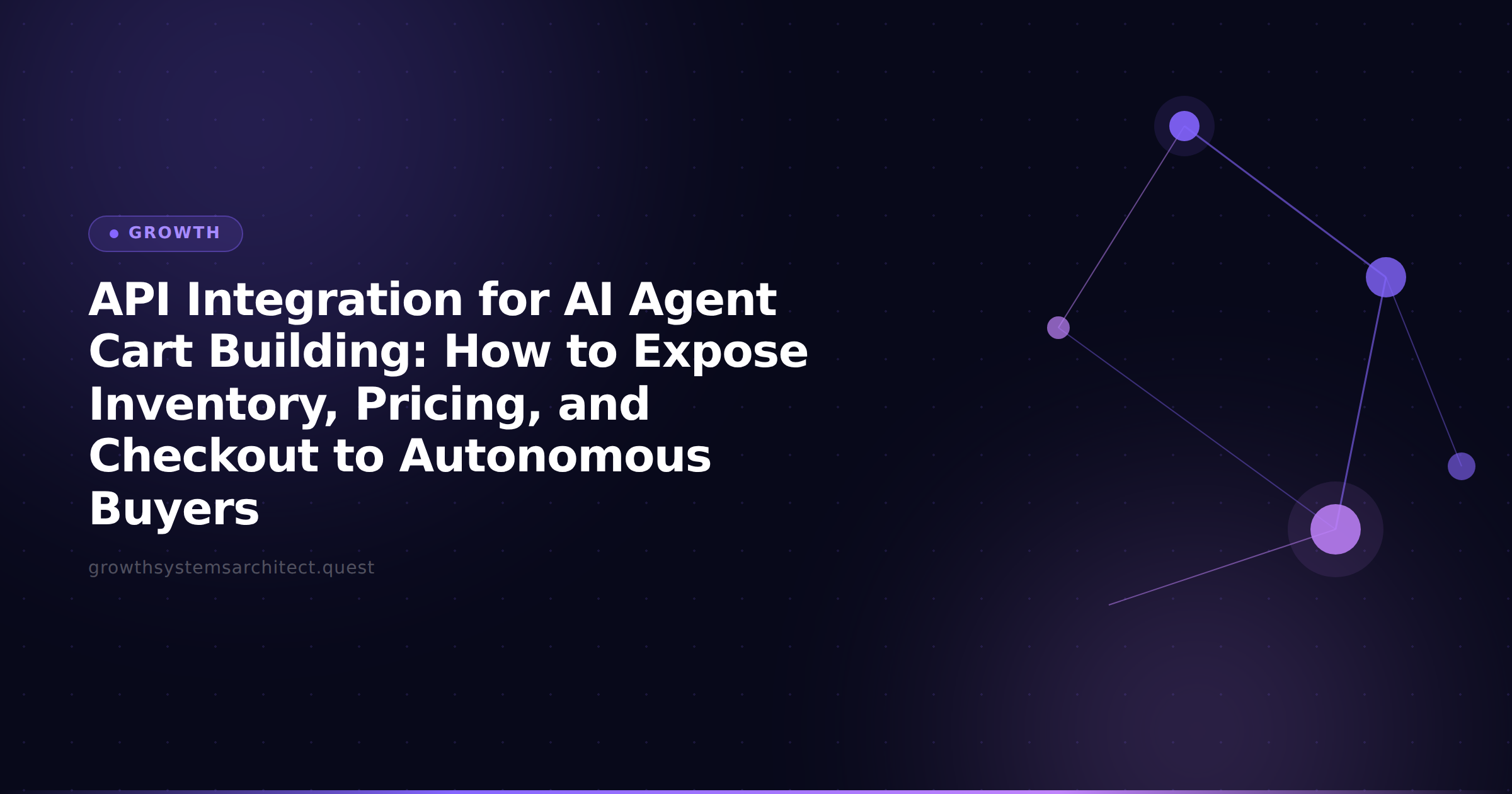 API Integration for AI Agent Cart Building: How to Expose Inventory, Pricing, and Checkout to Autonomous Buyers