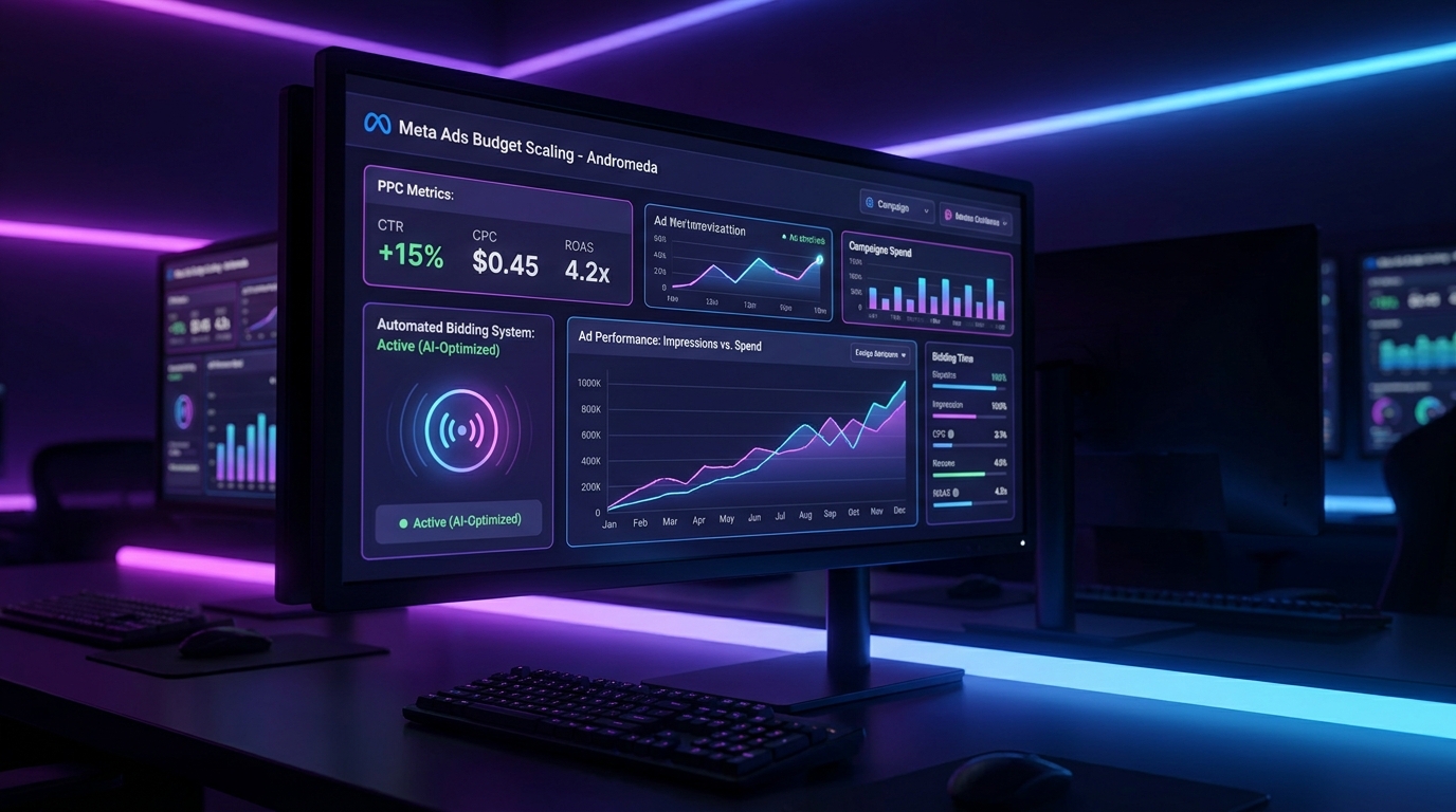 Meta Ads Budget Scaling in the Andromeda Era: When to Increase Spend and How to Do It Without Resetting the Algorithm
