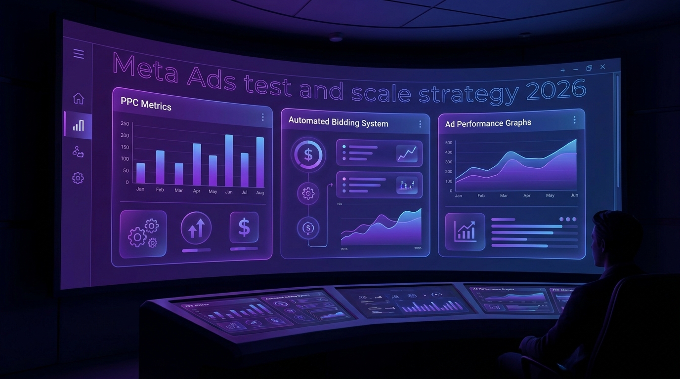 Meta Ads Test and Scale Strategy 2026: How to Experiment and Grow Budget in the Andromeda Era