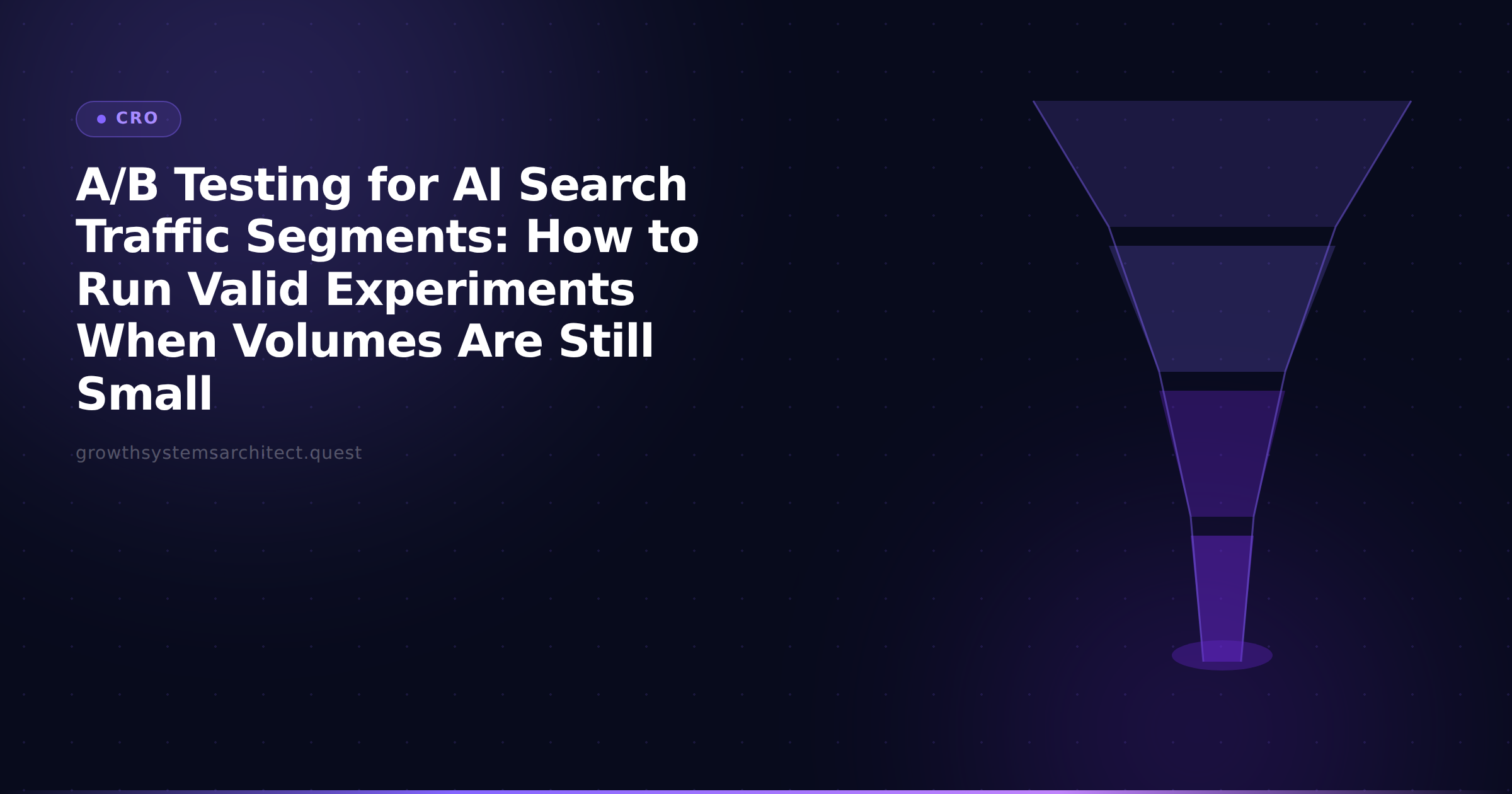 A/B Testing for AI Search Traffic Segments: How to Run Valid Experiments When Volumes Are Still Small