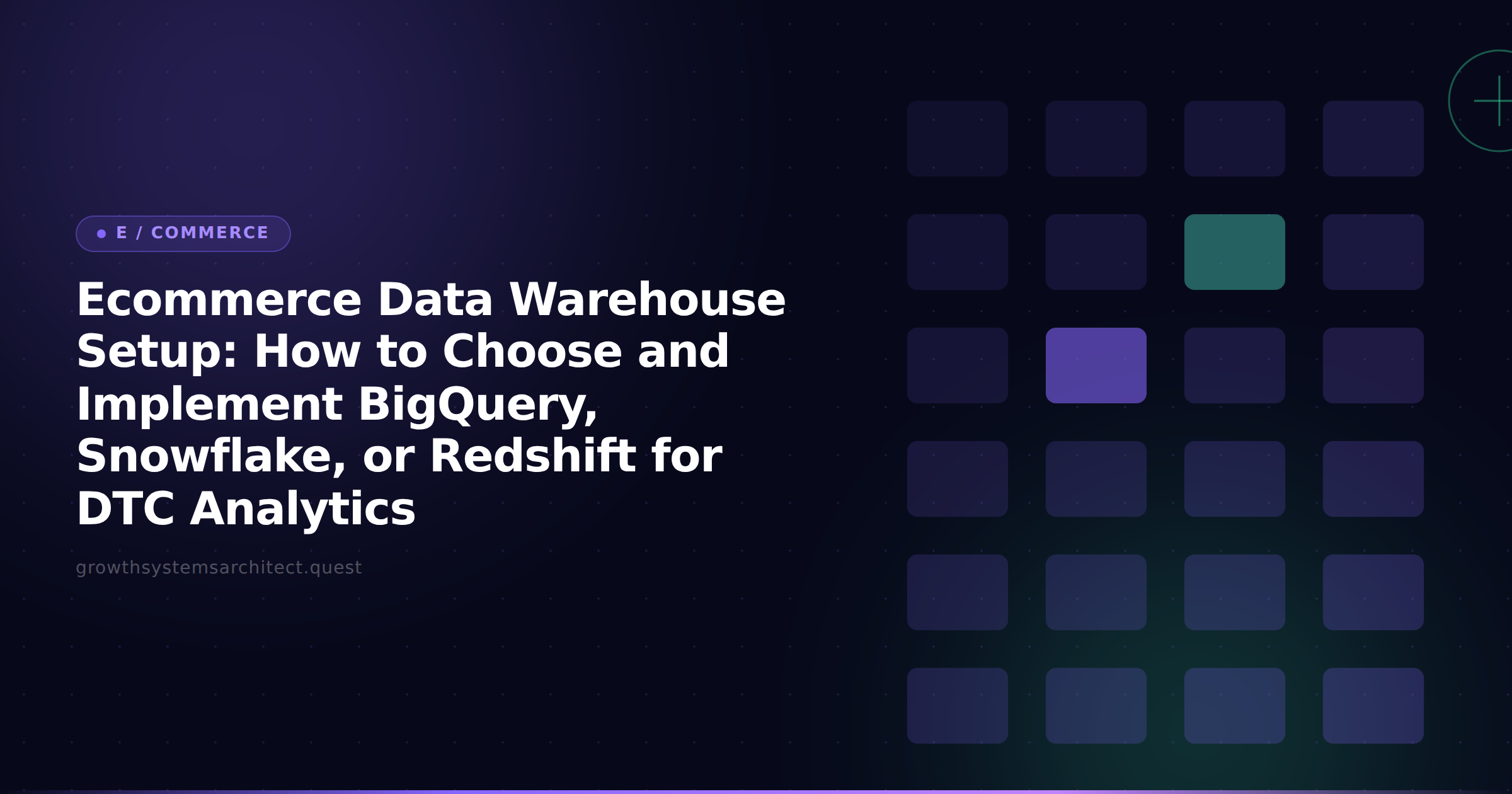 Ecommerce Data Warehouse Setup: How to Choose and Implement BigQuery, Snowflake, or Redshift for DTC Analytics