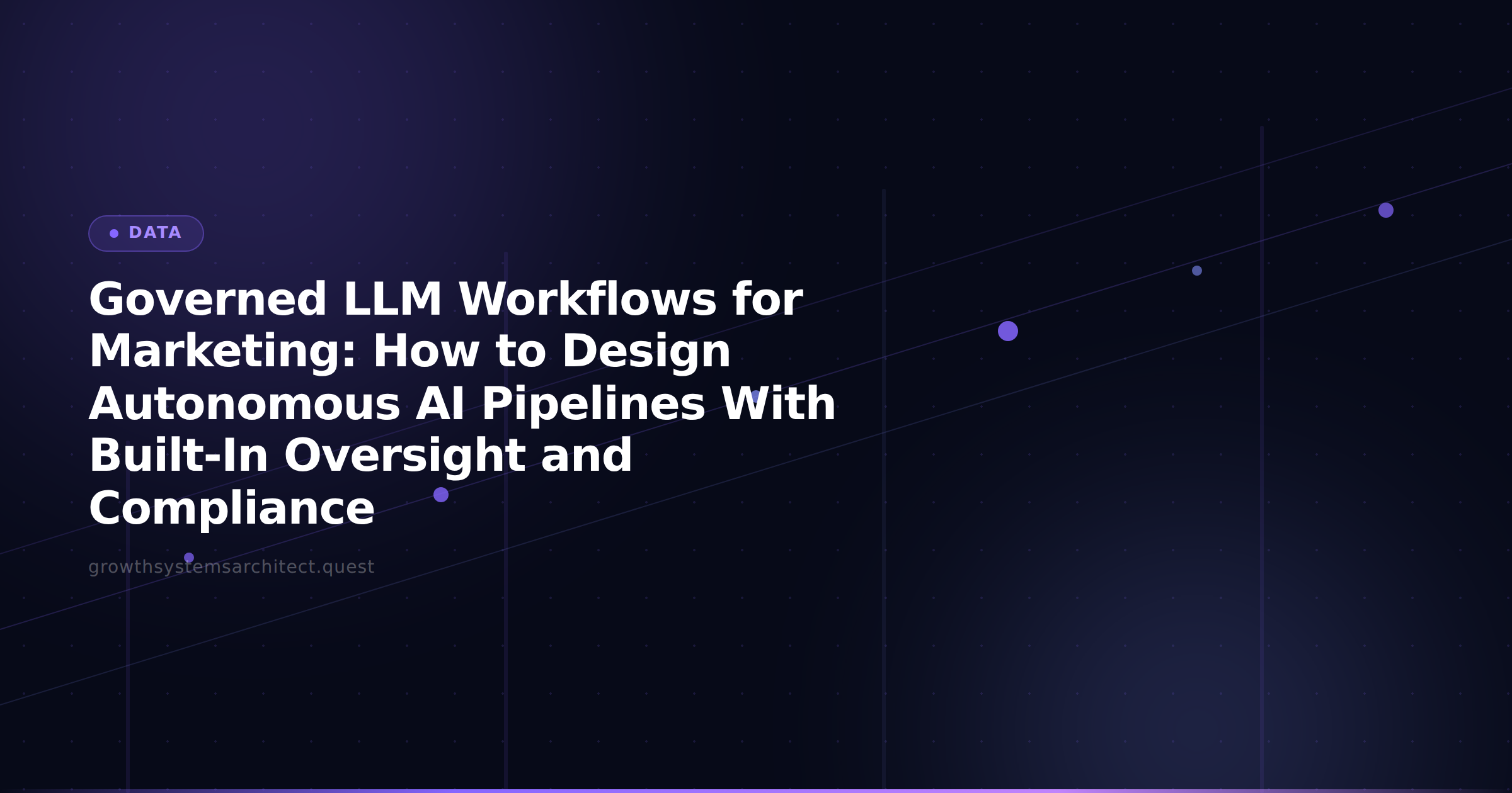 Governed LLM Workflows for Marketing: How to Design Autonomous AI Pipelines With Built-In Oversight and Compliance