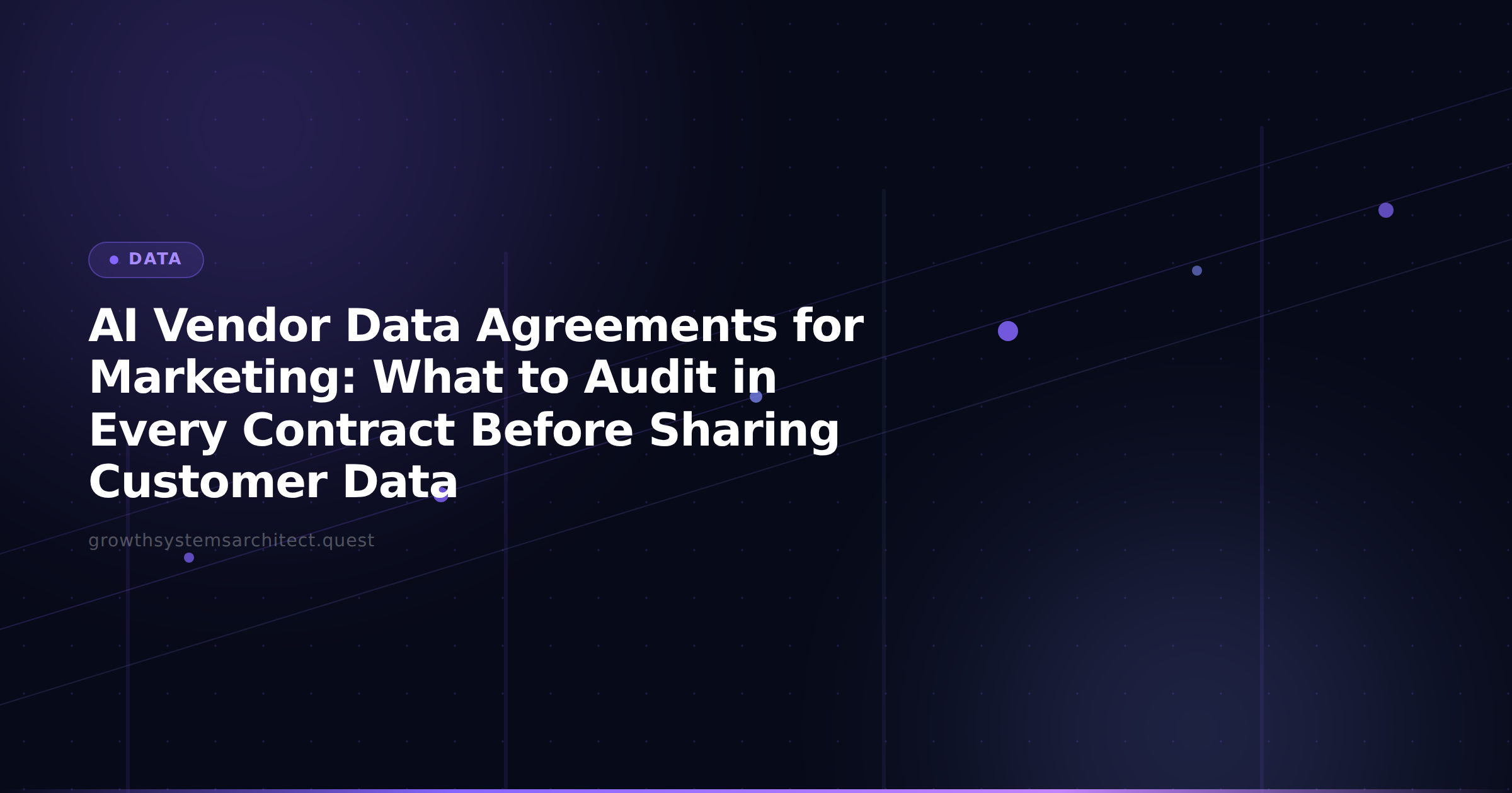 AI Vendor Data Agreements for Marketing: What to Audit in Every Contract Before Sharing Customer Data