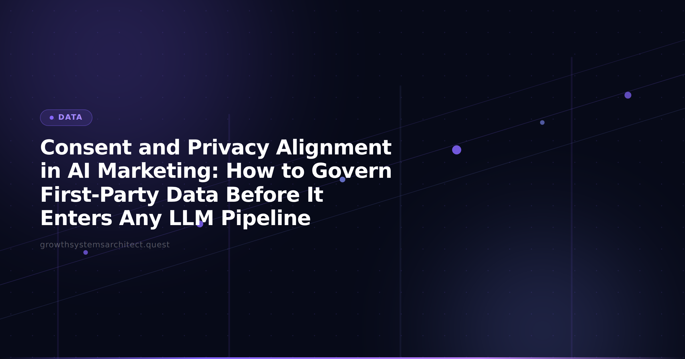 Consent and Privacy Alignment in AI Marketing: How to Govern First-Party Data Before It Enters Any LLM Pipeline