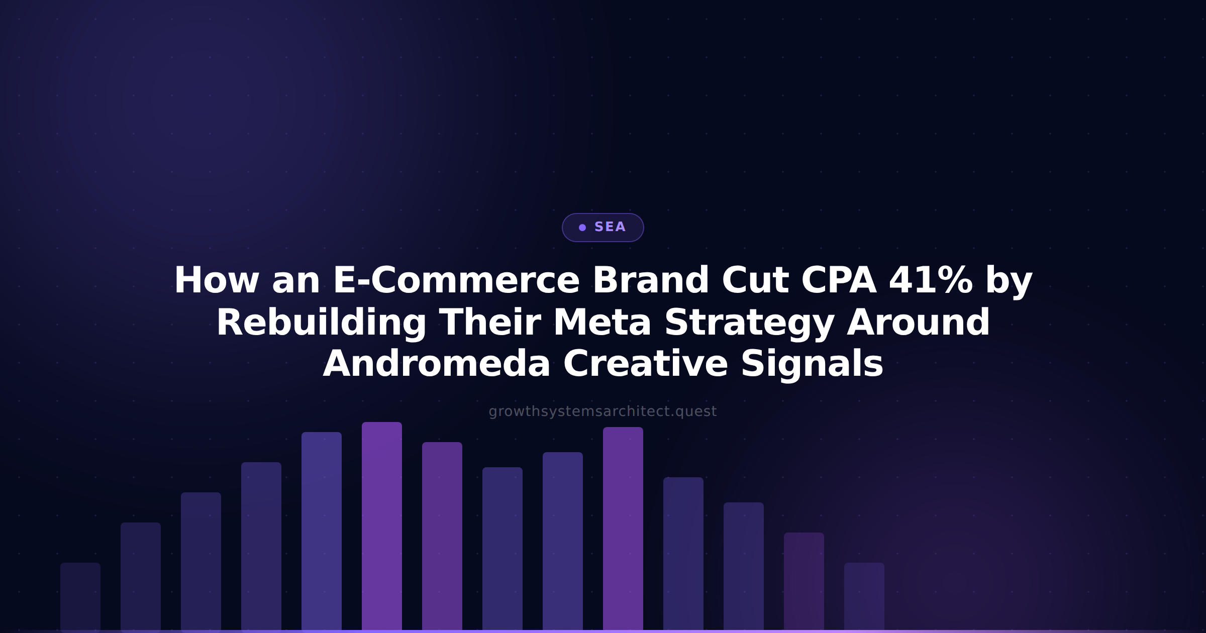 How an E-Commerce Brand Cut CPA 41% by Rebuilding Their Meta Strategy Around Andromeda Creative Signals
