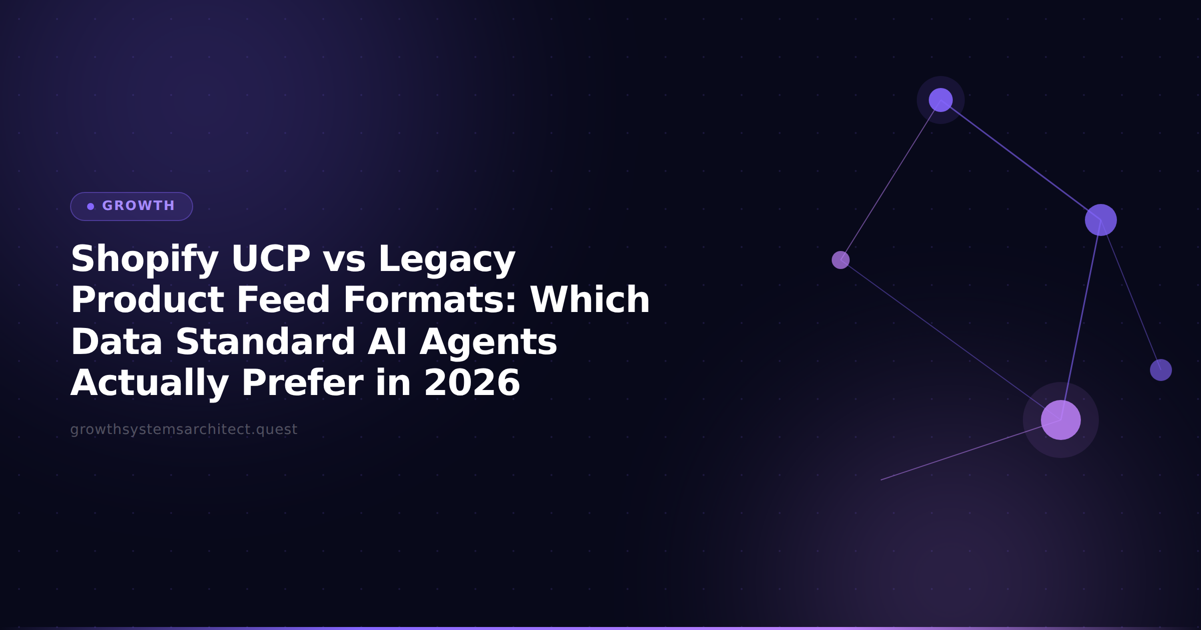 Shopify UCP vs Legacy Product Feed Formats: Which Data Standard AI Agents Actually Prefer in 2026